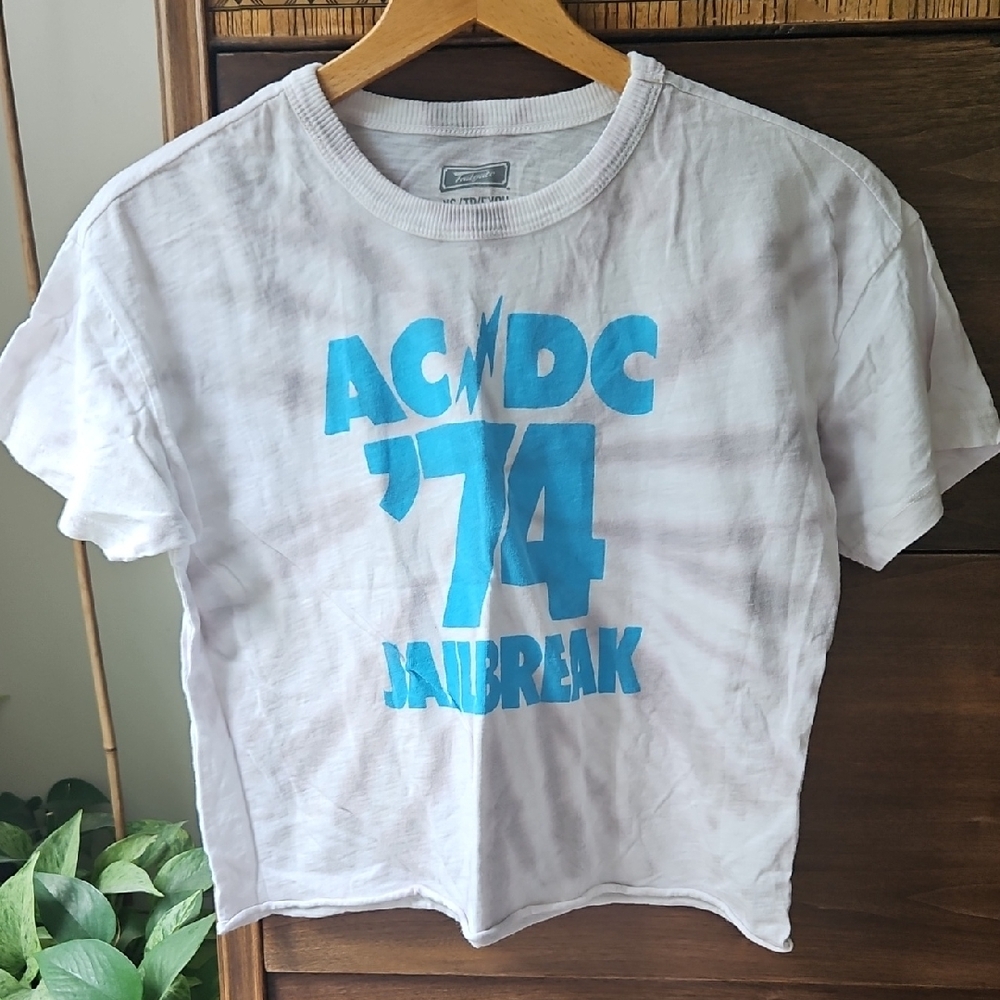 AC/DC Kids Graphic Tee - White and Blue